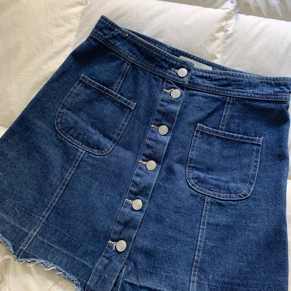 High waisted denim skirt - Picture 2 of 2